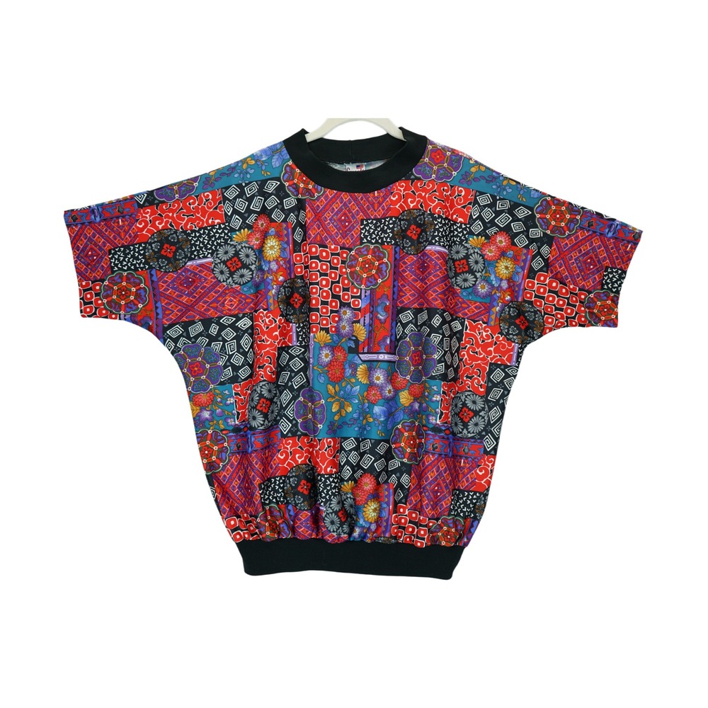 Vintage 90's Granada All Over Print Shirt Size 38 Short Sleeve USA Made‎